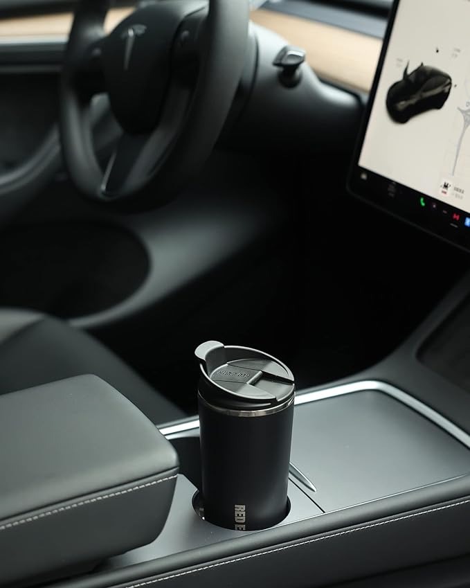 GiNT 17oz Travel Mug with Infuser and Two Lids. Vacuum Insulated 316 Stainless Steel Coffee Mug. Dishwasher Safe Mug with Tea Strainer for Hot and Cold Brew Coffee or Tea(Black)