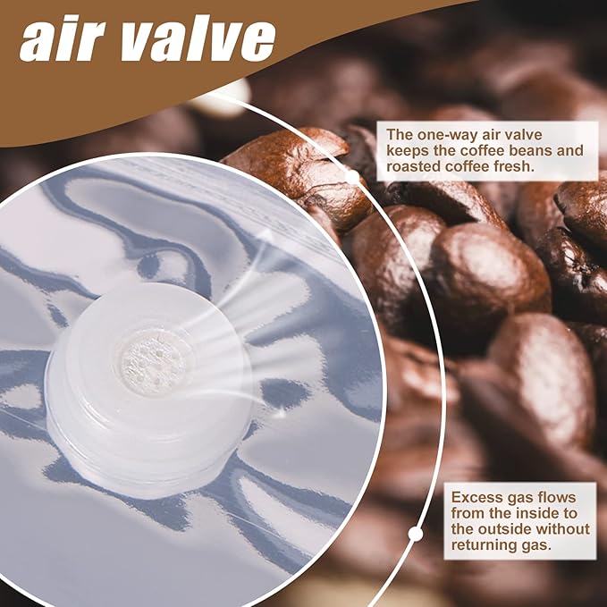 Coffee Bags with Valve,(16 oz,1 lb,100pcs) Empty Pink Aluminumed Foil Flat Bottom Standing Heat Sealed Coffee Beans Storage Bags,Side Zipper Reusable Pouches for Home or Store