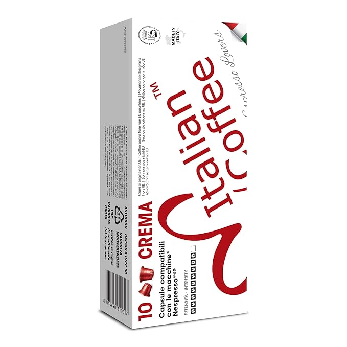 Italian Coffee for Espresso Lovers capsules compatible with Nespresso Original Line machines (Crema Regular, 1400 Count (Pack of 1))