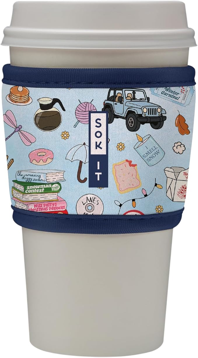 Sok It HotSok Coffee & Tea Reusable Insulated Neoprene Cup Sleeve (Fast Talker)