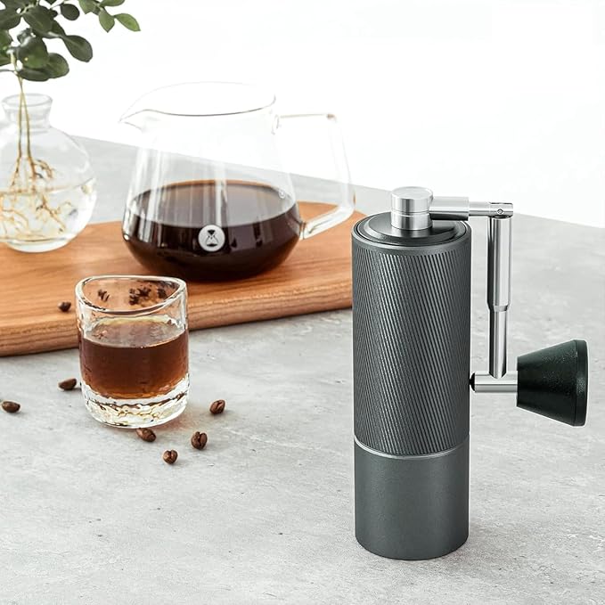 TIMEMORE Chestnut C2 Fold Manual Coffee Grinder with Stainless Steel Conical Burr, Adjustable Setting for Espresso/Pour Over/French Press, Capacity 25g portable Hand Mill for Home/Travel/Camping