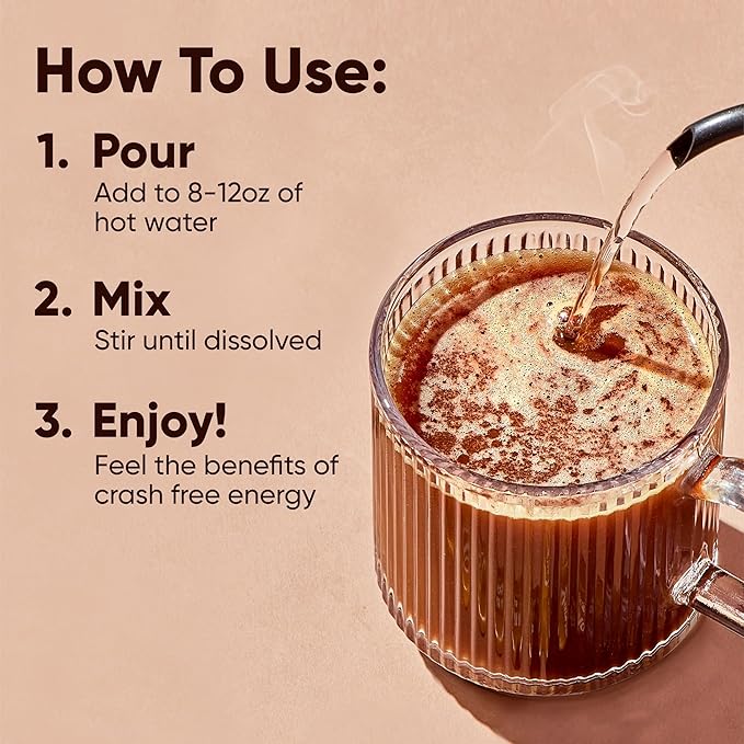 IQJOE Mushroom Coffee Packets (40 Servings) Lion’s Mane, Magtein Magnesium, Antioxidants, Adaptogens - Variety Pack - Instant Coffee for Focus, Clarity, Mood, Energy Boost - Sugar Free, Keto, Vegan