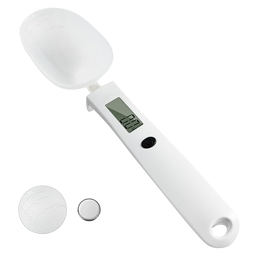 Digital Measuring Spoon Scale,High Precision Electronic Food Scale for Kitchen Gadgets and Daily Meals,300G/0.1G Gram Scale for, Home Cooks Bakers Chefs,Pet Dog Cat Ower,with Battery