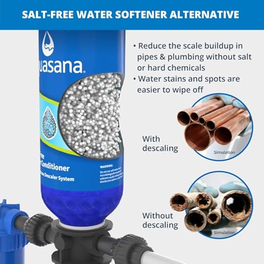 Aquasana Whole House Well Water Filter | 500,000 Gallons | UV, Carbon & KDF | Salt-Free Softener Alternative | Tackles up to 99.99% Chlorine, Bacteria, Viruses, Cysts & Scale | Rhino WH-WELL-CT-UV