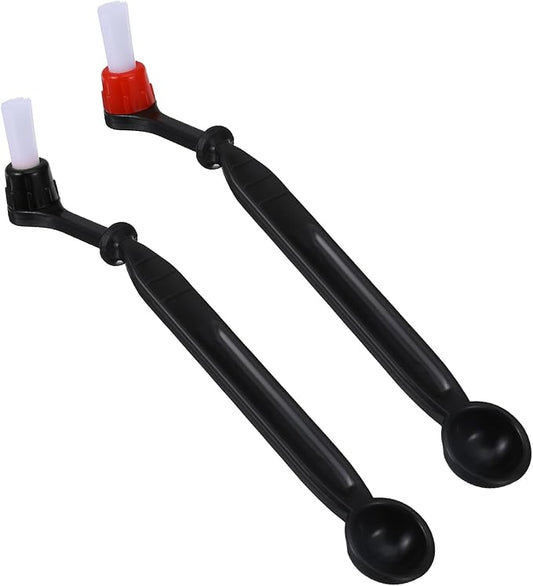 2 Pcs Espresso Machine Brush Coffee Machine Cleaning Brush Nylon Espresso Machine Brush Grinder Brush Coffee Cleaning Tool with Spoon for Grinders Home Kitchen Accessories