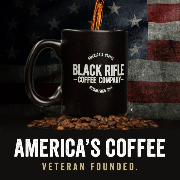 Black Rifle Coffee Company Tactisquatch, 40oz Bag, Ground Coffee Dark Roast - Roasted Blend Made from Arabica Beans - Colombian & Brazilian Beans - Veteran Founded & American Made