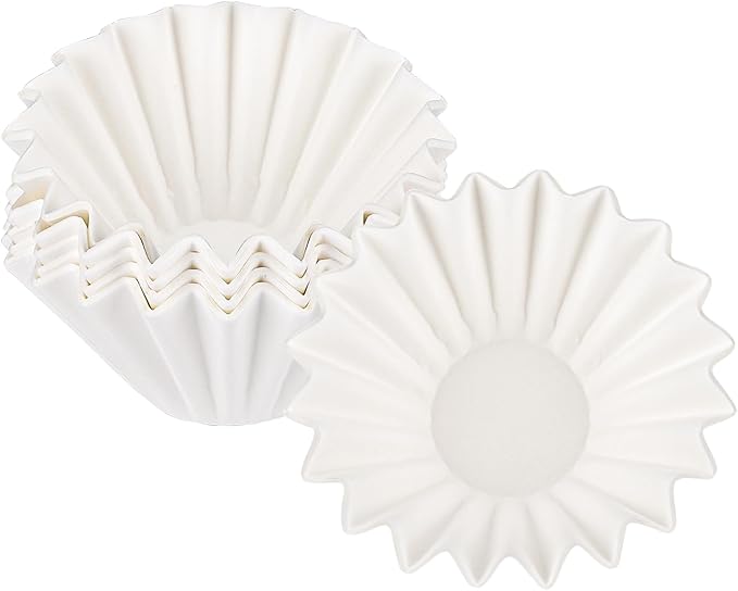 EUSOAR Drip Coffee Filter, 1-2 Cup Pack of 100 Mini Size Disposable White Unbleached Replacement Basket Coffee Filters Paper Sheets, for Home Commercial Dripper Pour Over and Drip Coffee Makers