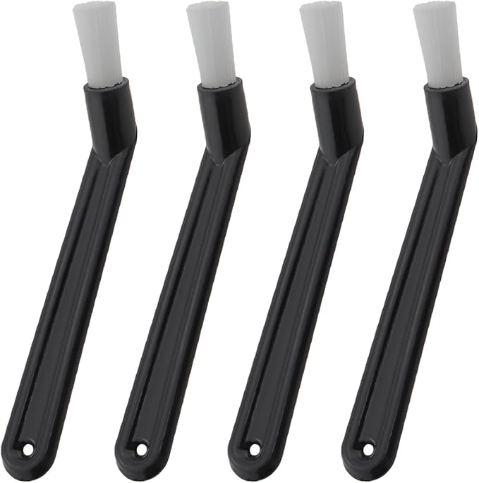 4PCS Coffee Machine Cleaning Nylon Brush Dirt Cleaning Tool For Kitchen Restaurant Espresso Machine Grinder Black