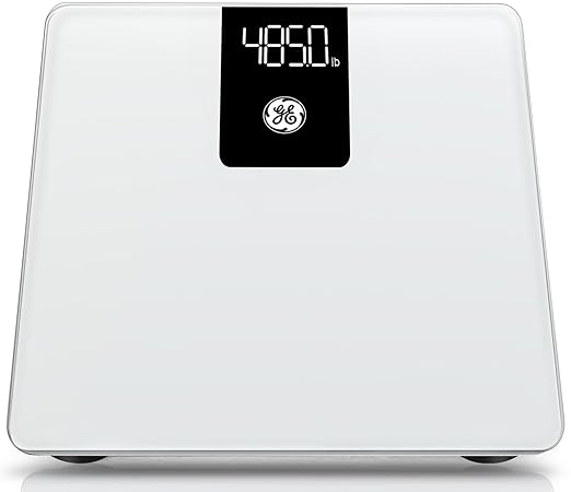 GE Scale Body Weight Bathroom: 500lb BMI Weight Scales for People Accurate Bluetooth Weighing Device Digital Electronic Weigh Machine White