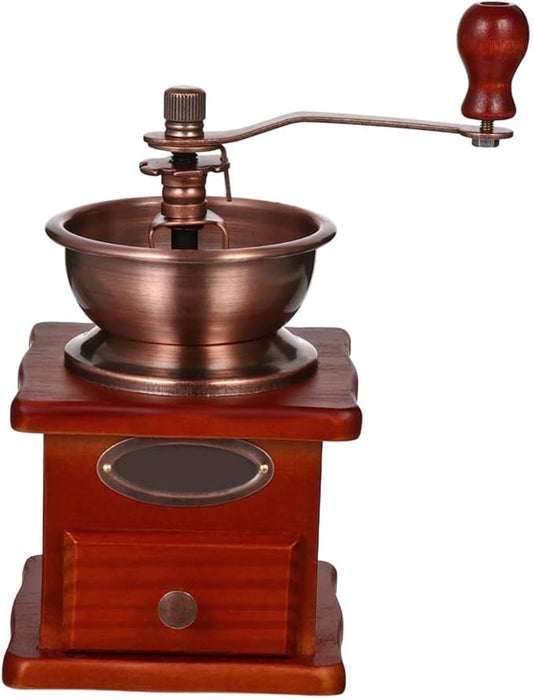 Portable Manual Coffee Grinder Ceramic Classic Grain Mill for Coffee Beans and Grains Wear-resistant Hand Crank Multifunctional Grinder for Home and Outdoor Use