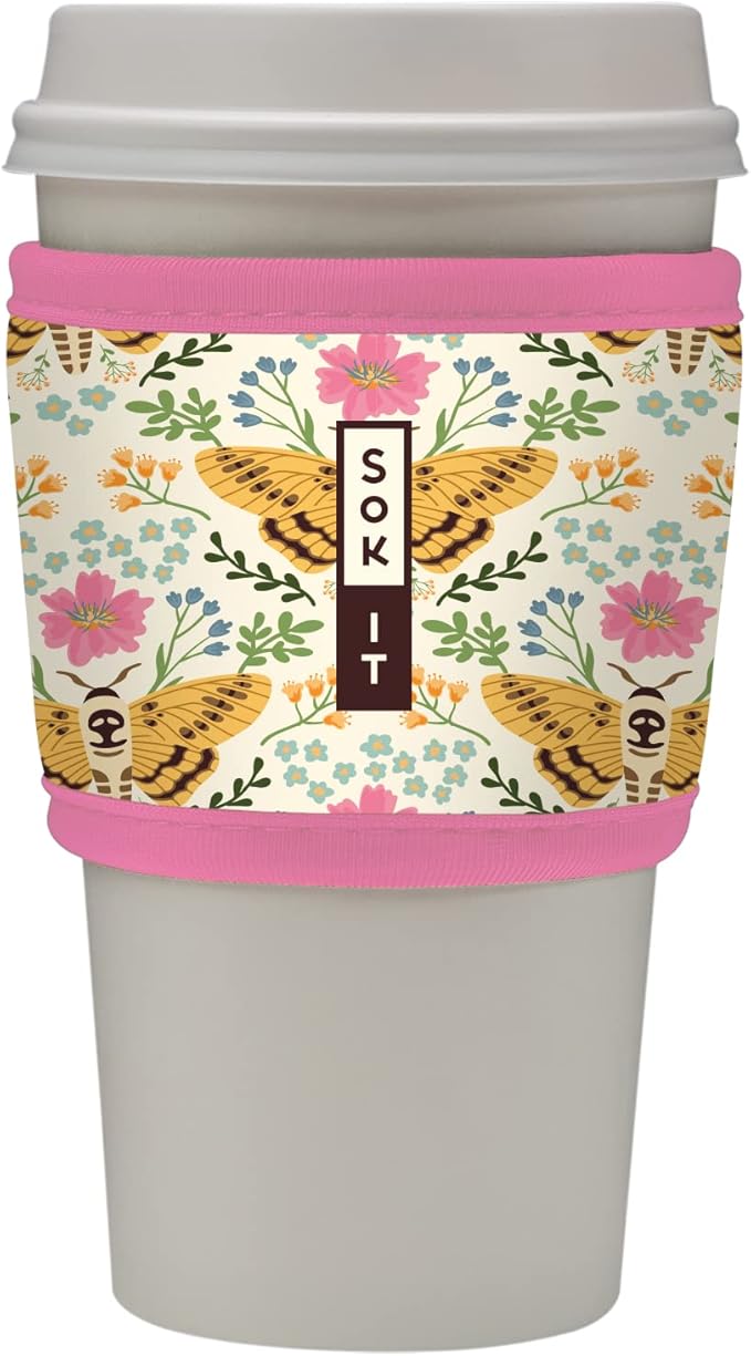 Sok It HotSok Coffee & Tea Reusable Insulated Neoprene Cup Sleeve (Metamorphosis)