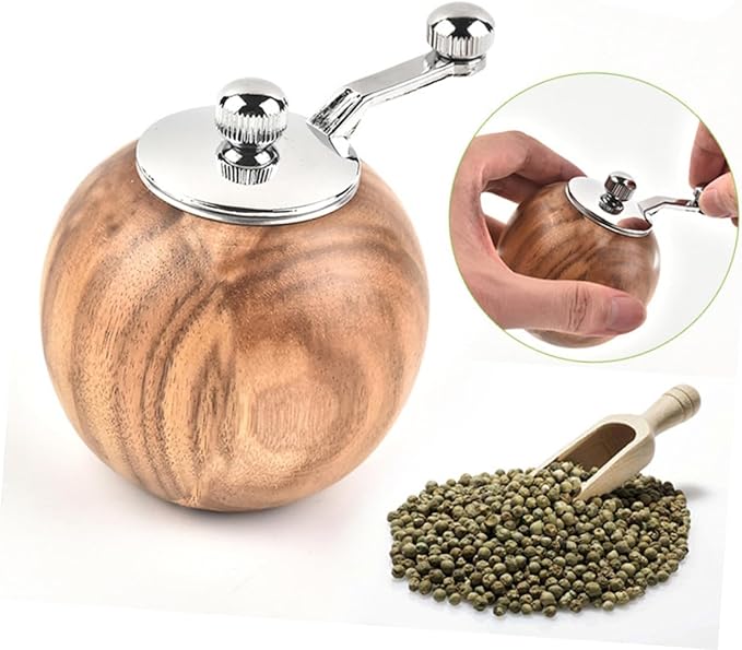 KICHOUSE 1pc Manual Pepper Salt Grinder Hand Crank Salt Mill for Home Restaurant Hotel