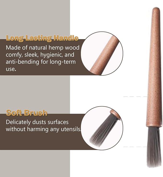 Coffee Grinder Cleaning Brush - Dusting Espresso Brush Accessories Cleaner Barista Brush Machine Cleaning Brush, Cleaner for Bean Grain Coffee Tool Barista Home Kitchen