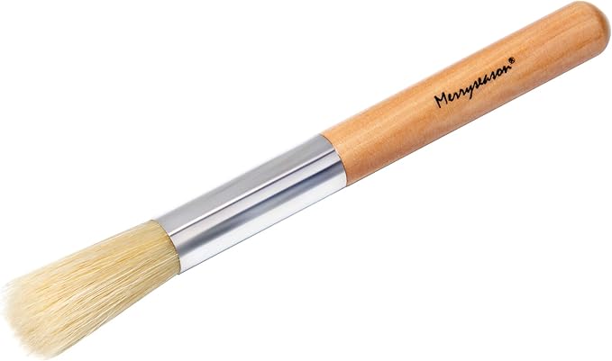 Coffee Grinder Brush Espresso Supply Maker Cleaning Brush, Wood Handle & Natural Bristles Dusting Brush Espresso Accessories for Home Kitchen Barista Tool