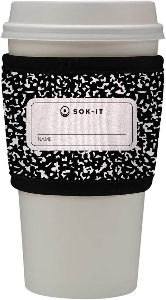Sok It HotSok Coffee & Tea Reusable Insulated Neoprene Cup Sleeve (Compose Yourself)