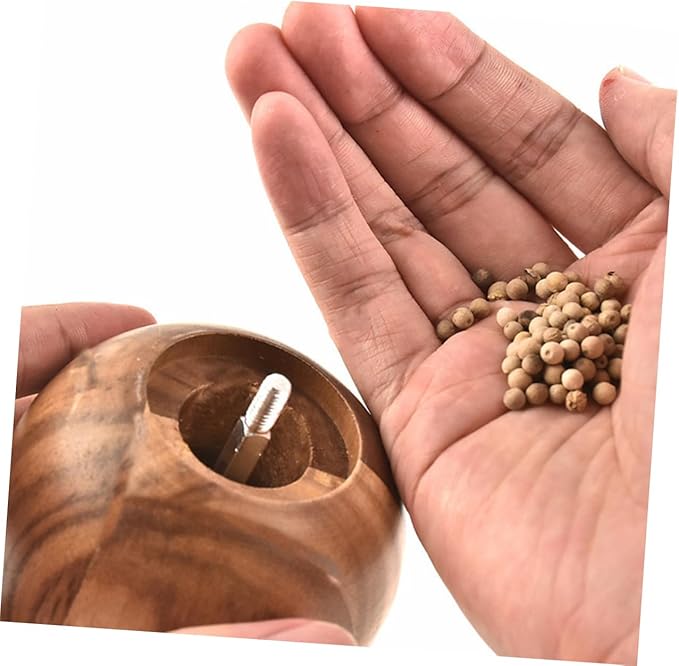 KICHOUSE 1pc Manual Pepper Salt Grinder Hand Crank Salt Mill for Home Restaurant Hotel