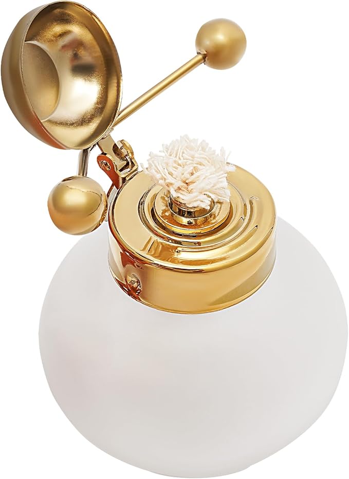 Belgian/Belgium Family Balance Siphon/Syphon Coffee Maker, Elegant Double Ridged Fulcrum with Tee handle (Classic Gold,400ml/13.53oz)