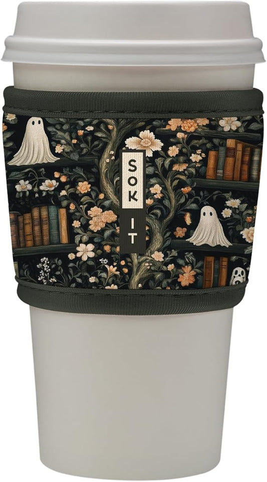 Sok It HotSok Coffee & Tea Reusable Insulated Neoprene Cup Sleeve (Ghost Stories)