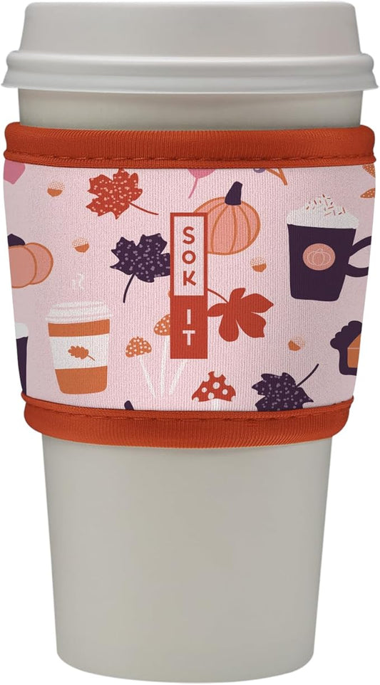 Sok It HotSok Coffee & Tea Reusable Insulated Neoprene Cup Sleeve (PSL)