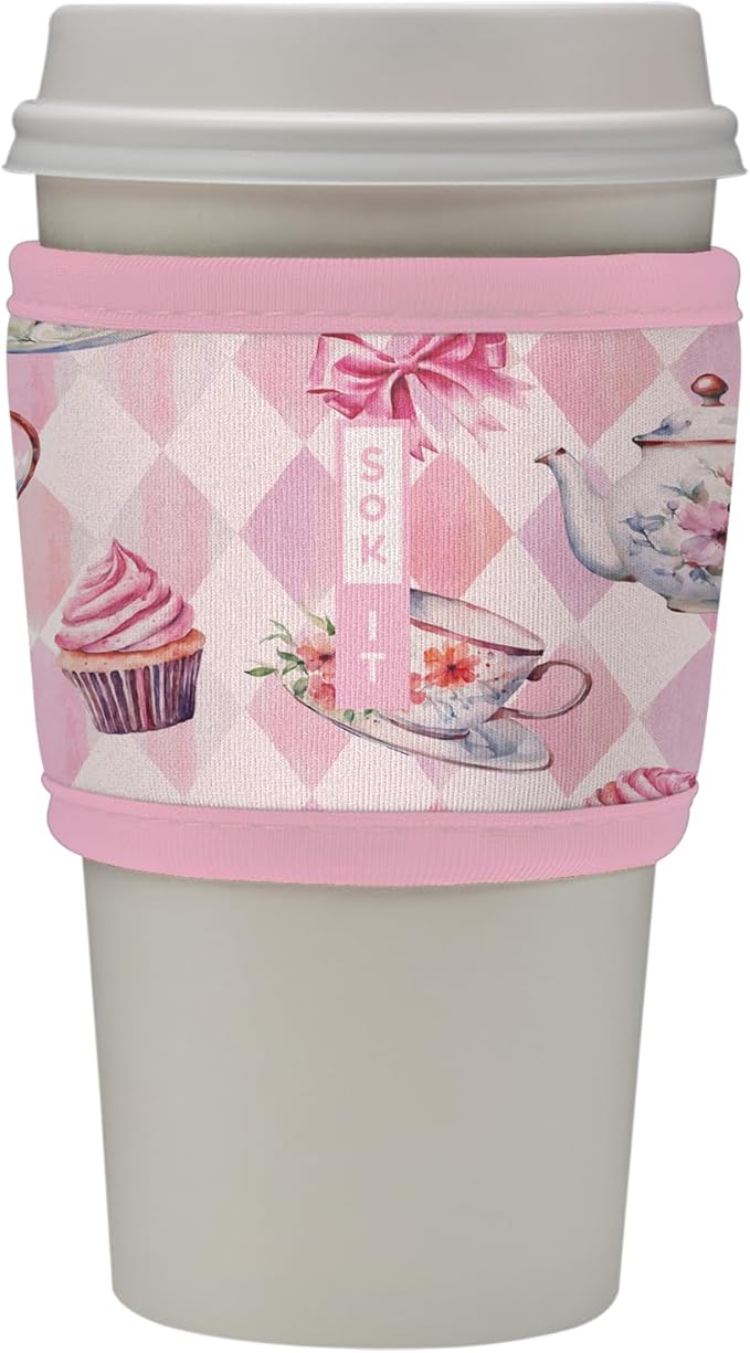 Sok It HotSok Coffee & Tea Reusable Insulated Neoprene Cup Sleeve (Wonderfully Sweet)