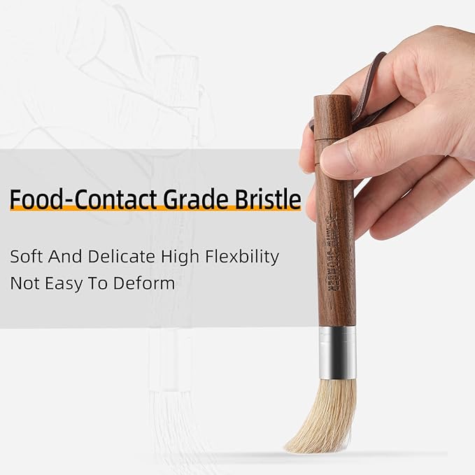 MHW-3BOMBER Air Blower and Coffee Grinder Cleaning Brush, Coffee Machine Cleaning Tool Set, Air Duster and Walnut Wood Brush Kit for Espresso, Camera, Keyboard, Coffee Powder Cleaning Tool CS7088-OS