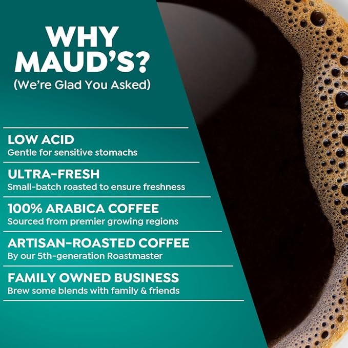 Maud's Espresso Coffee Pods, 100 ct, Dark Roast Coffee in Recyclable Single Serve Pods – 100% Arabica Coffee, Compatible with Keurig K Cups Maker