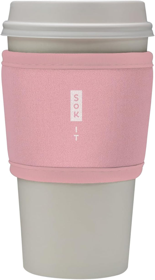 Sok It HotSok Coffee & Tea Reusable Insulated Neoprene Cup Sleeve (Millennial Pink)