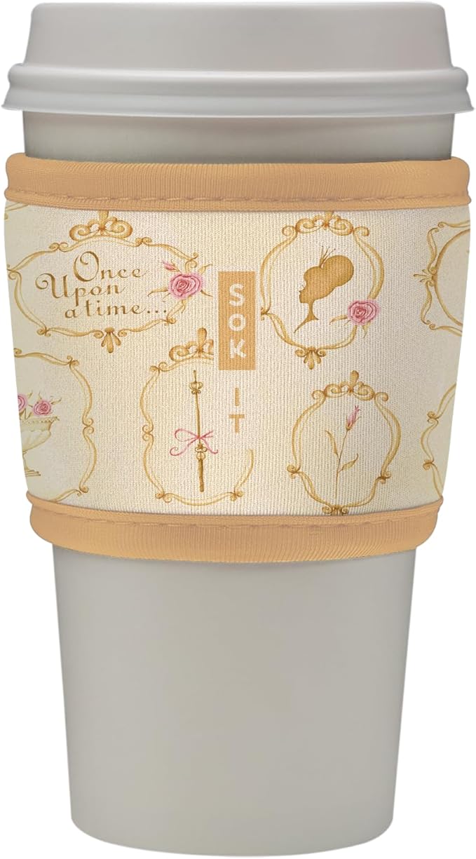 Sok It HotSok Coffee & Tea Reusable Insulated Neoprene Cup Sleeve (Happily Ever After)