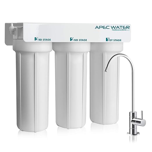 APEC Water Systems WFS-1000 Super Capacity Premium Quality 3 Stage Under-Sink Water Filter System