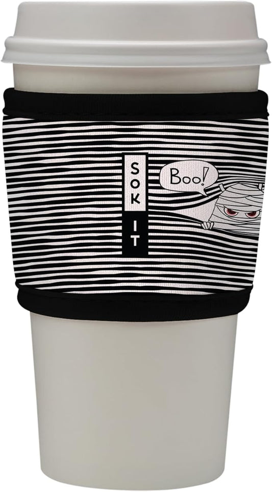 Sok It HotSok Coffee & Tea Reusable Insulated Neoprene Cup Sleeve (Peek-A-BOO)