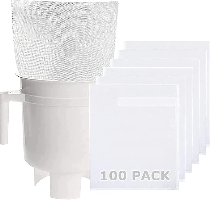 Cold Brew Coffee Filter Bags - 100 Pack Home Cold Brew System Filters for Cold Brew Coffee Maker 11.25''x13'' Home Model Disposable Coffee Brewing Bag