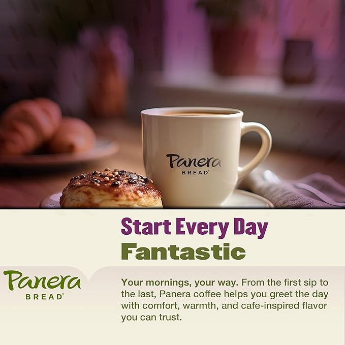 Panera Bread Hazelnut Crème Light Roast Coffee - Cafe-Quality Cup Pods, Smooth Buttery Flavor, 100% Arabica, No Artificial Ingredients, 96 Single Serve Pods (4 Packs of 24)