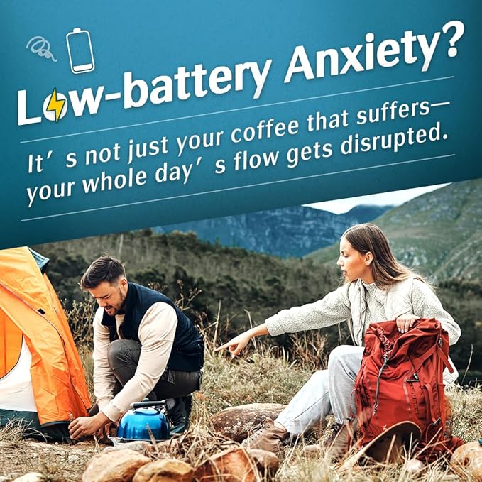 Femobook-A2 Portable Electric Coffee Grinder, Cordless Burr Grinder USB Rechargeable Coffee Grinder Magnetic Grounds Cup for Espresso Pour Over Travel & Home Brewing, Black