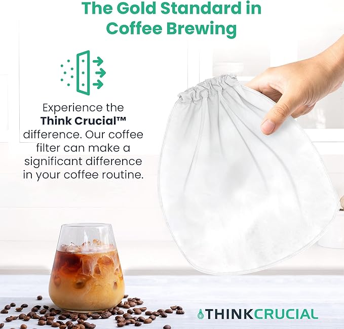 2 Replacement Strainer Bags Compatible With Toddy« Cold Brew System 5 Gallon Commercial Brewers, Washable & Reusable - by Think Crucial (2 Pack)