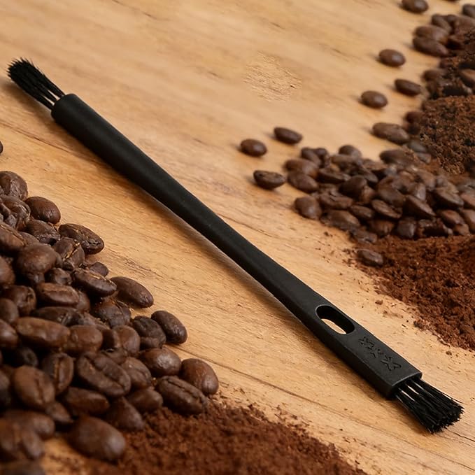 4Pcs Coffee Grinder Cleaning Brush Set with Natural Bristles & Wood Handle Daily Necessities for Espresso Machine, Coffee Grinder, and Portafilter Cleaning Tool