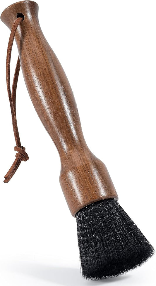 Belongtous Coffee Grinder Cleaning Brush, Fluffy & Soft Bristles Coffee Brush and Walnut Wood Handle, Espresso Machine Brush Cleaner Tool for Barista Home Kitchen