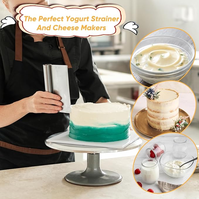 6 Pack Nut Milk Bag Reusable Nylon Cheese Cloth Bag for Straining Washable Fine Mesh Nut Bags Strainer 12×8 In for Straining Fruit Juice Coffee Tea Yogurt Cheese Tofu Cold Brew Filter Bags