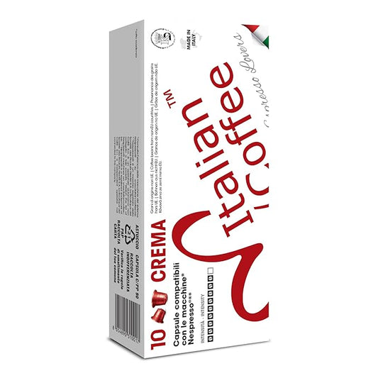 Italian Coffee for Espresso Lovers capsules compatible with Nespresso Original Line machines (Crema Regular, 1400 Count (Pack of 1))