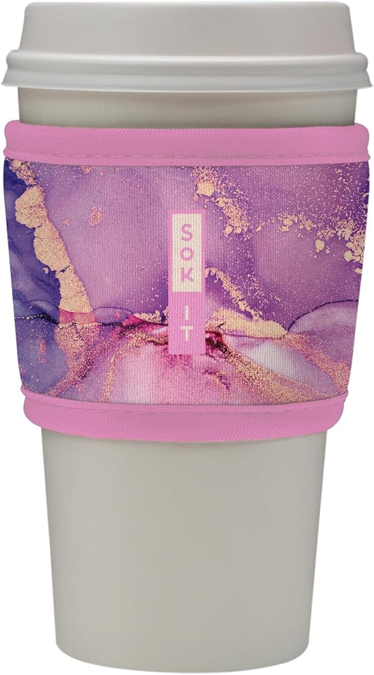 Sok It HotSok Coffee & Tea Reusable Insulated Neoprene Cup Sleeve (Aurora Era)