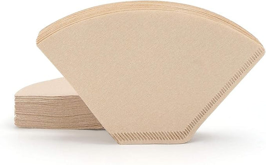 Segarty #4 Coffee Cone Filters, 200 Count Pack Size 4-6 Cup Natural Unbleached Brown Paper Disposable Pour Over Maker Basket Dripper for Most Brewer Machine for Home, Office, Cafetera