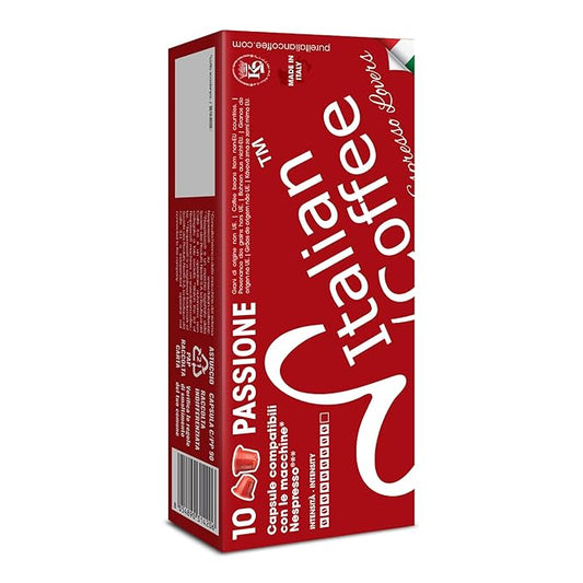Italian Coffee for Espresso Lovers capsules compatible with Nespresso Original Line machines (Passione Regular, 400 Count (Pack of 1))
