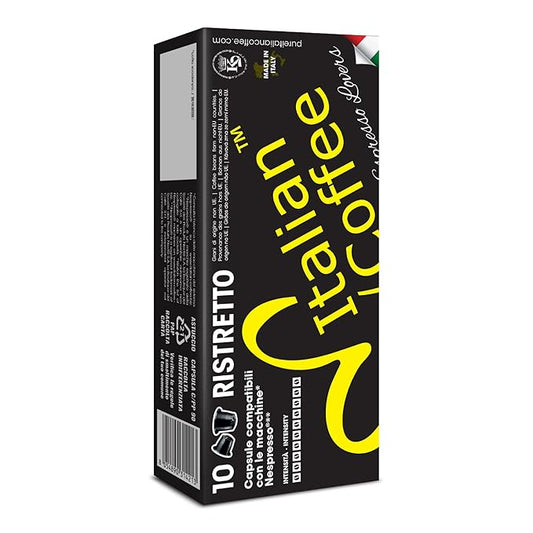 Italian Coffee for Espresso Lovers capsules compatible with Nespresso Original Line machines (Ristretto Regular, 1400 Count (Pack of 1))