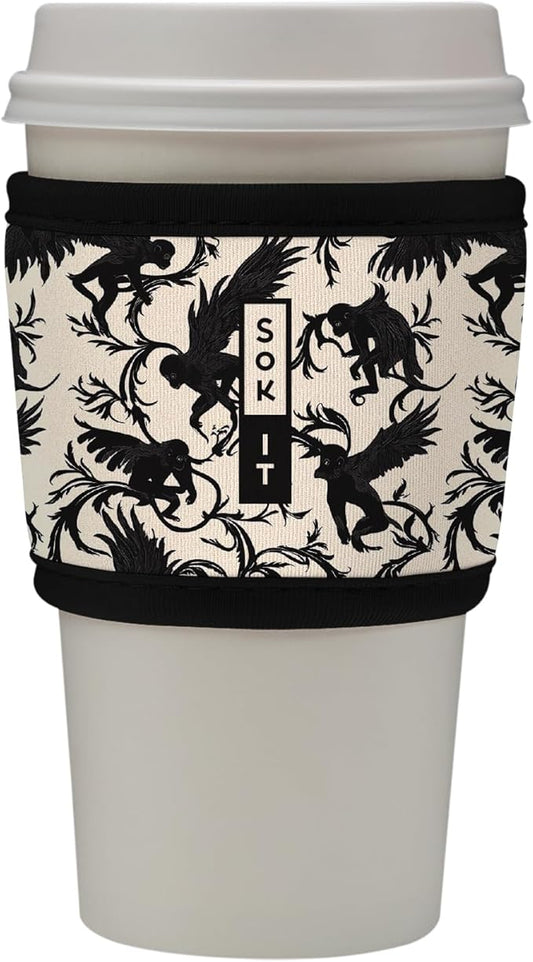 Sok It HotSok Coffee & Tea Reusable Insulated Neoprene Cup Sleeve (Monkey Business)