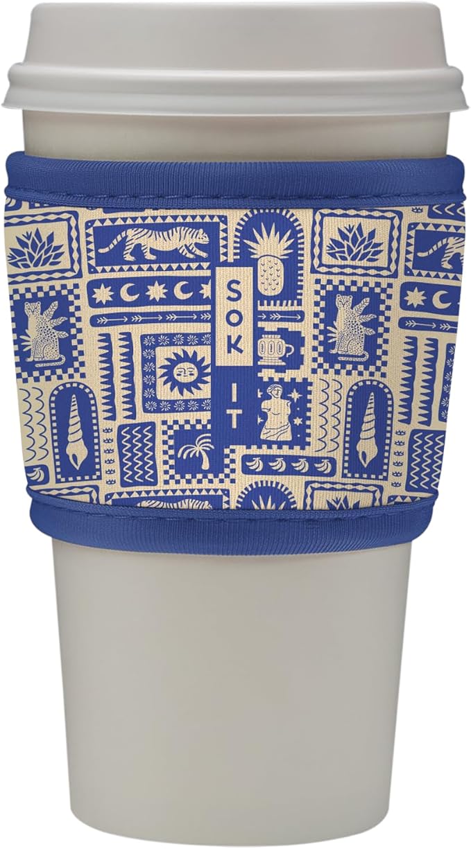 Sok It HotSok Coffee & Tea Reusable Insulated Neoprene Cup Sleeve (Off the Grid)