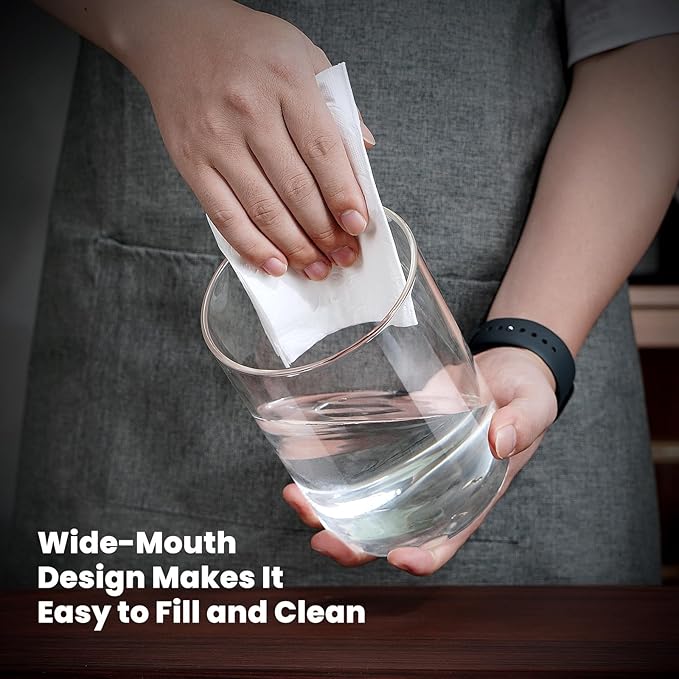 Maestri House Vacuum Coffee Canister with Spoon, 40 OZ AirTight Glass Coffee Bean Storage Container, Food Storage Jar, for 1 lb Beans, Grounds Coffee, Tea, Flour, Cereal, Sugar (Silver)