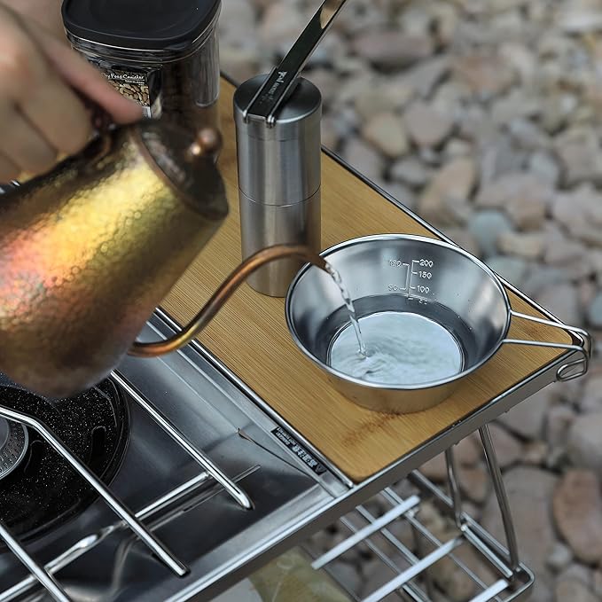 CAMPINGMOON 2pcs/4pcs Set Stainless Steel Camping Sierra Cup 310ml (4pcs Set)