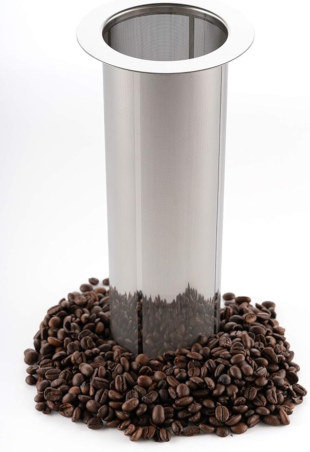 REPLACMENT FILTER ONLY - Cold Brew Filter for 1 Gallon Mason Jars, Stainless-Steel Ultra Fine Mesh, Reusable Replacement Brewing Accessory, Supports Fresh Tea | Original Grind Co.