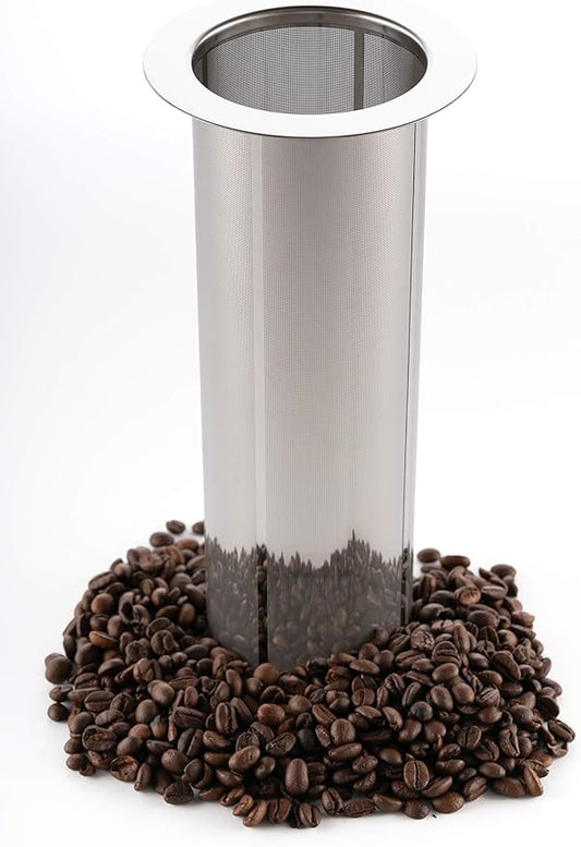 REPLACMENT FILTER ONLY - Cold Brew Filter for 1 Gallon Mason Jars, Stainless-Steel Ultra Fine Mesh, Reusable Replacement Brewing Accessory, Supports Fresh Tea | Original Grind Co.