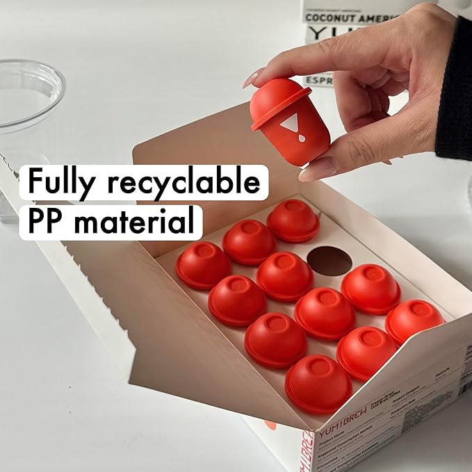 Yum!Brew Instant Jasmine Americano Coffee – Freeze-Dried Yunnan Arabica | 12 Servings | Floral & Smooth | Hot or Cold Brew | No Sugar | Low Calorie | Mini Travel Pods