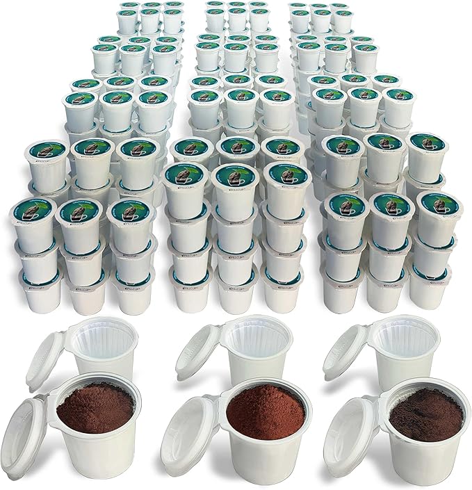 288 iFillCup Pods - Use Your Favorite Coffee, Fits all K Cup Brewers, Make Your Own Pods in Seconds, Save $Hundreds A Year, DeepBrew Filter Holds 50% More Coffee for Richer Larger Brew (Green)